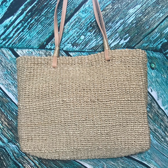 AMANDA SMITH SISAL BAG UNION JACK BOHO CHIC - Picture 4 of 4